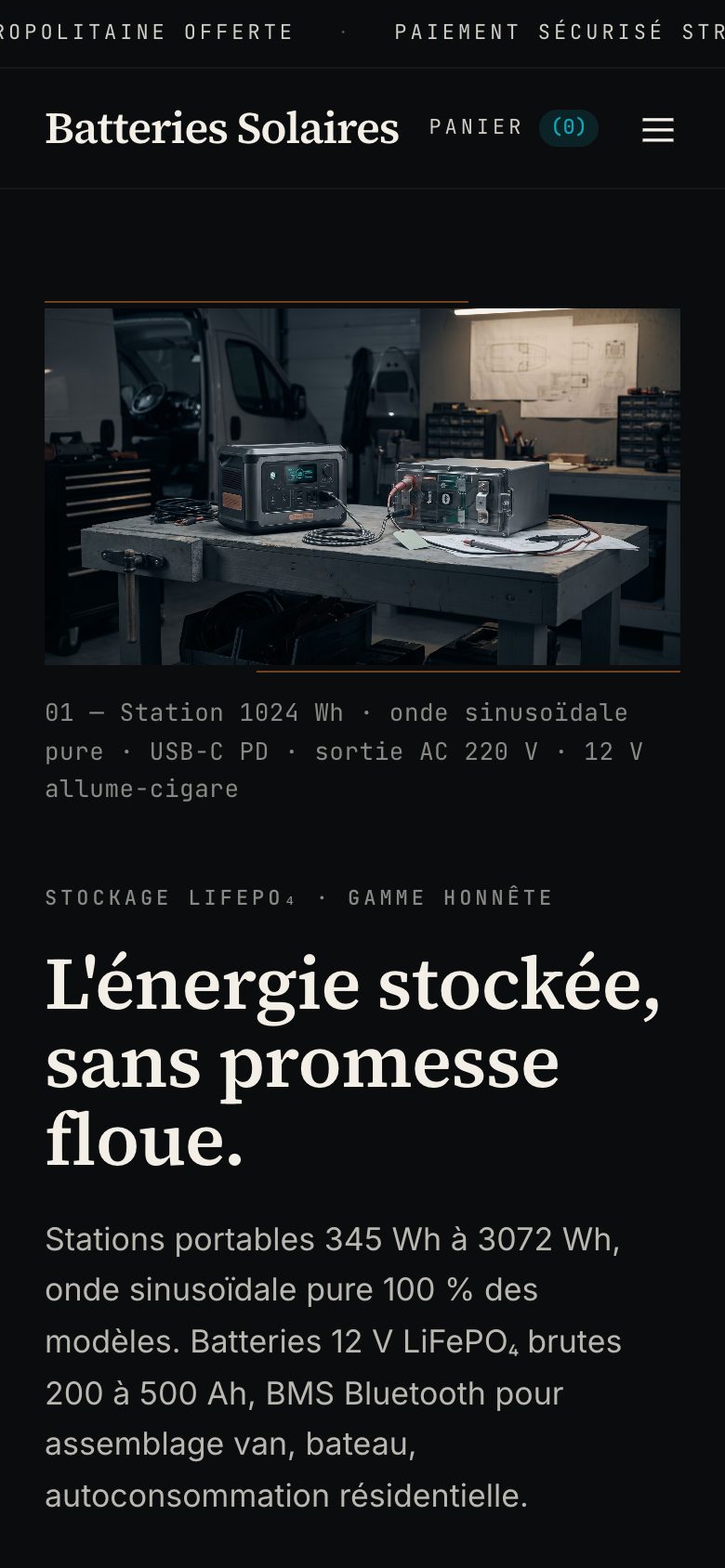 Batteries Solaires mobile