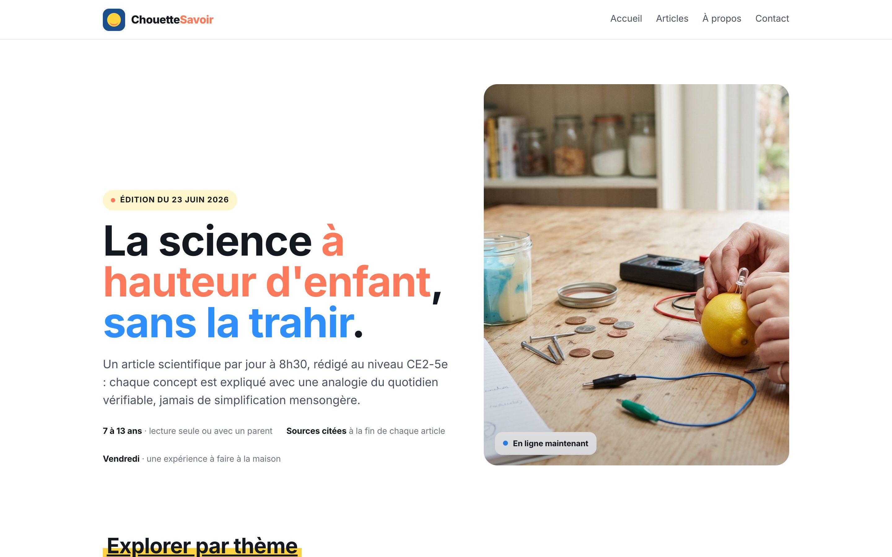 ChouetteSavoir — Education store built by Quill