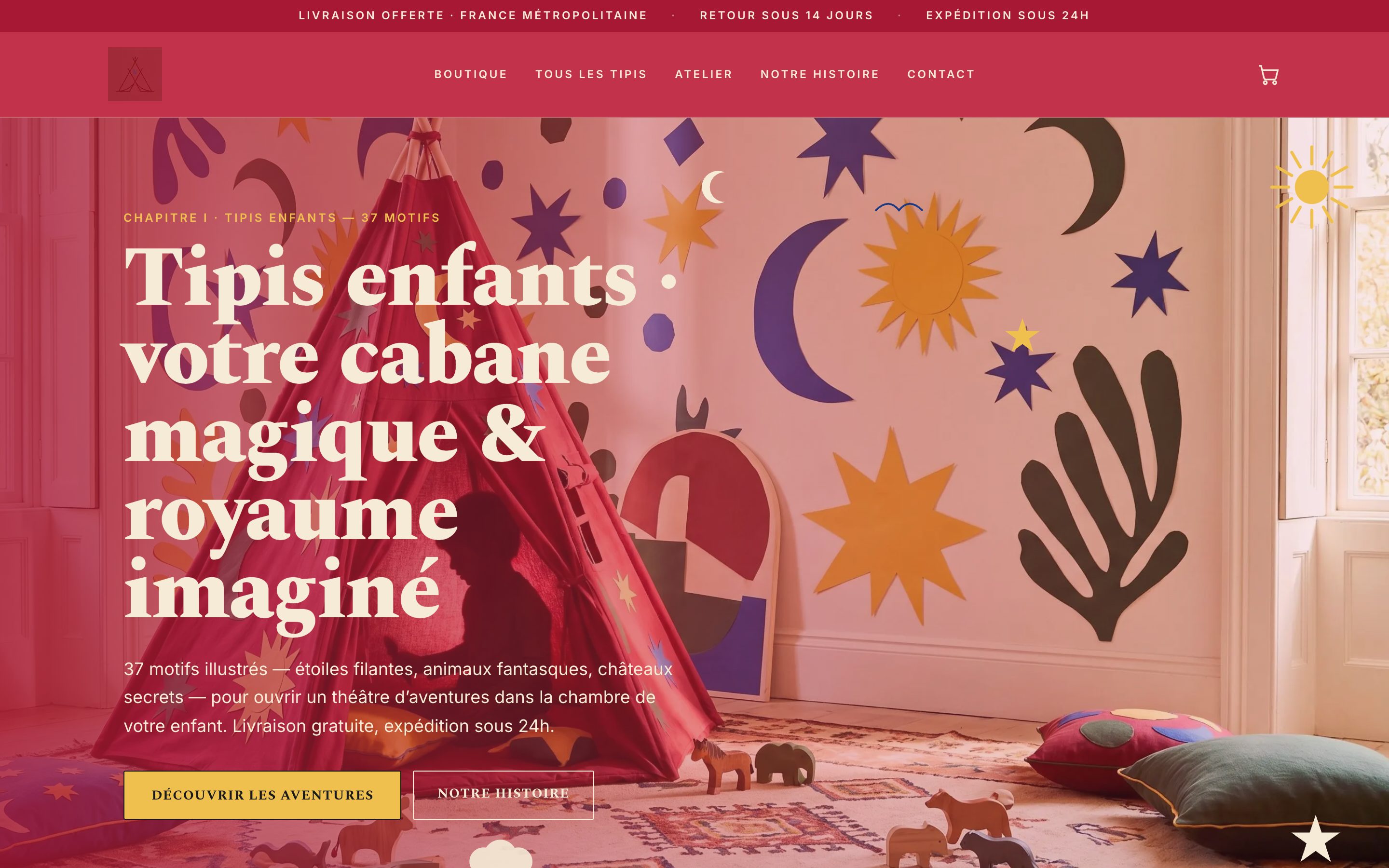 Kids Tipis — Kids store built by Quill